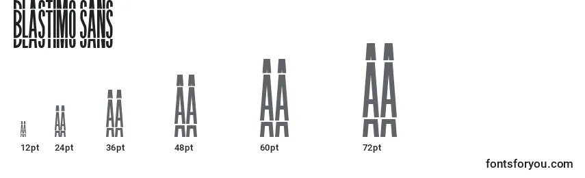 BLASTIMO SANS Font Sizes