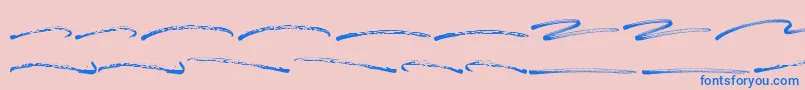 Blastimo Swash Font – Blue Fonts on Pink Background