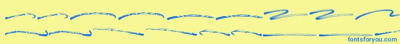 Blastimo Swash Font – Blue Fonts on Yellow Background