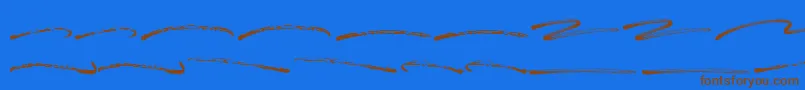 Blastimo Swash Font – Brown Fonts on Blue Background