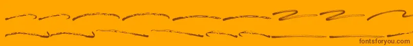 Blastimo Swash Font – Brown Fonts on Orange Background
