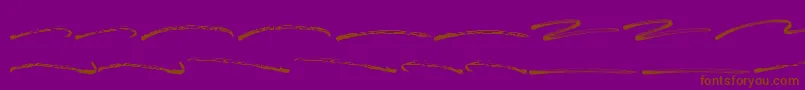 Blastimo Swash Font – Brown Fonts on Purple Background