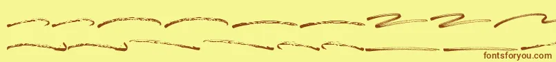 Blastimo Swash Font – Brown Fonts on Yellow Background