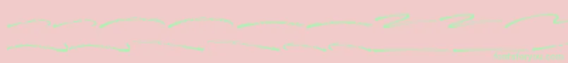 Blastimo Swash-Schriftart – Grüne Schriften auf rosa Hintergrund