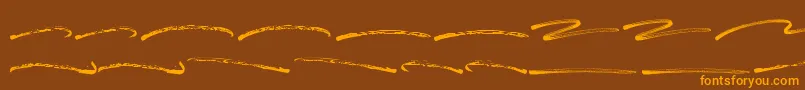 Blastimo Swash Font – Orange Fonts on Brown Background