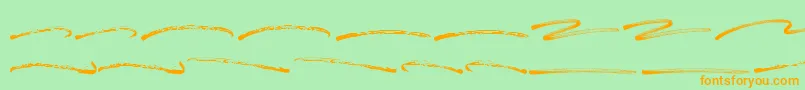 Blastimo Swash Font – Orange Fonts on Green Background