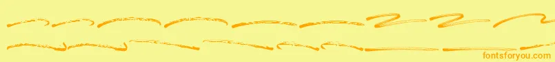 Blastimo Swash Font – Orange Fonts on Yellow Background