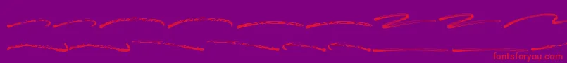 フォントBlastimo Swash – 紫の背景に赤い文字