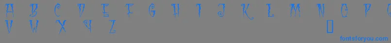 フォントblc      – 灰色の背景に青い文字