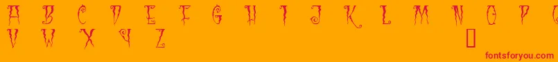 blc      Font – Red Fonts on Orange Background