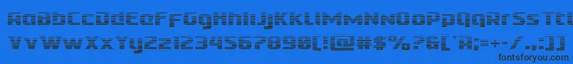 Cobaltaliengrad Font – Black Fonts on Blue Background