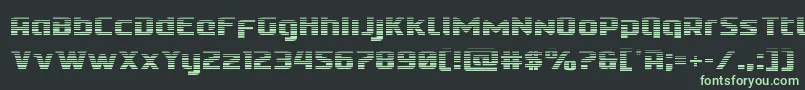 Cobaltaliengrad-Schriftart – Grüne Schriften auf schwarzem Hintergrund