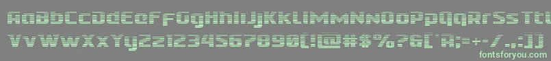 Шрифт Cobaltaliengrad – зелёные шрифты на сером фоне