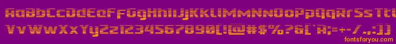 Cobaltaliengrad Font – Orange Fonts on Purple Background