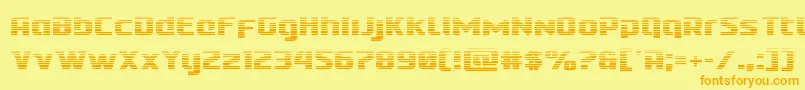 Cobaltaliengrad Font – Orange Fonts on Yellow Background