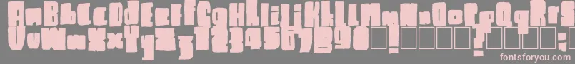 Lisätietoja Blck Plain-fontista Blck Plain-fontti – vaaleanpunaiset fontit harmaalla taustalla