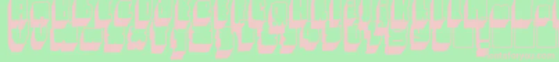 Blck Font – Pink Fonts on Green Background