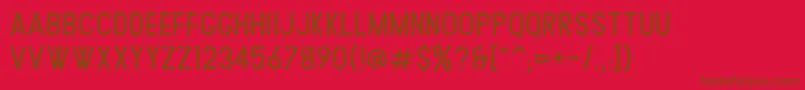 Bledug Font – Brown Fonts on Red Background