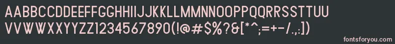 フォントBledug – 黒い背景にピンクのフォント