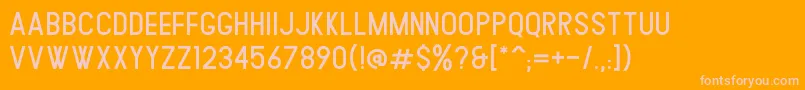 Bledug Font – Pink Fonts on Orange Background