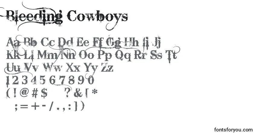 download bleeding cowboys font photoshop