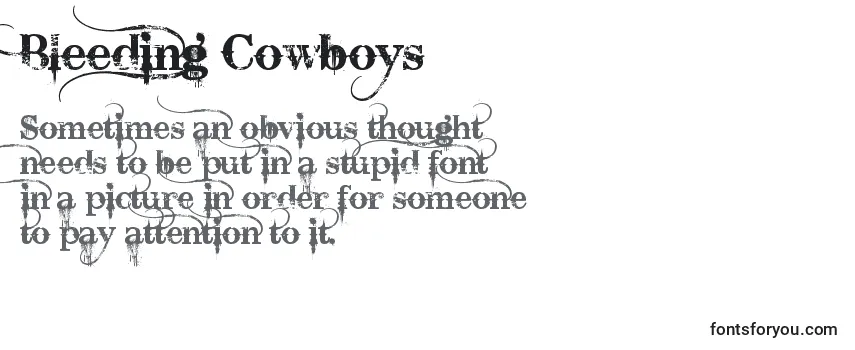 bleeding cowboys font download photoshop