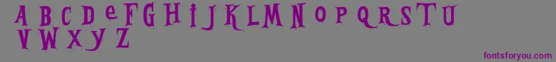 Bleeding Freaks Demo-fontti – violetit fontit harmaalla taustalla