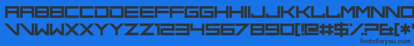 Blend Her Font – Black Fonts on Blue Background