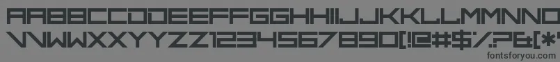 Blend Her Font – Black Fonts on Gray Background