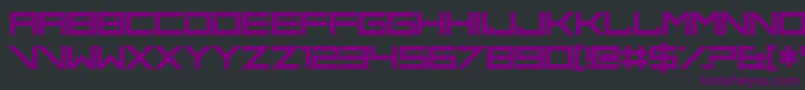 Blend Her Font – Purple Fonts on Black Background