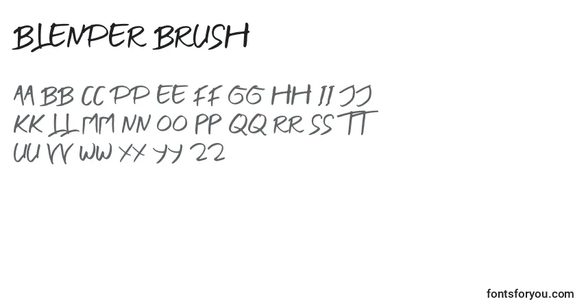 BLENDER BRUSH Font – alphabet, numbers, special characters