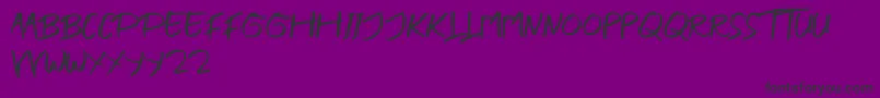 BLENDER BRUSH Font – Black Fonts on Purple Background