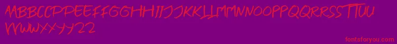 BLENDER BRUSH Font – Red Fonts on Purple Background