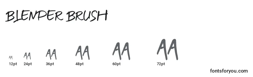 BLENDER BRUSH Font Sizes