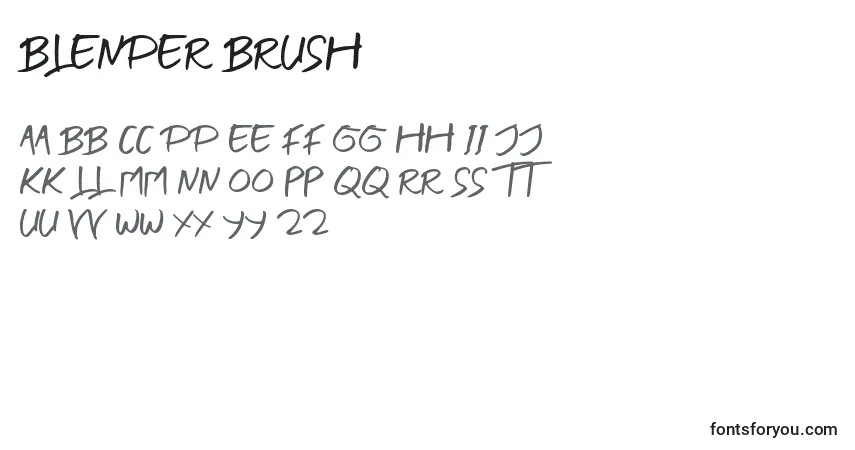 Шрифт BLENDER BRUSH (121578) – алфавит, цифры, специальные символы