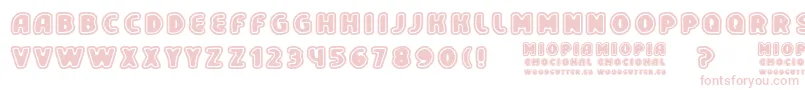 MiopiaEmocional Font – Pink Fonts on White Background