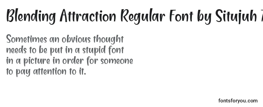 Обзор шрифта Blending Attraction Regular Font by Situjuh 7NTypes
