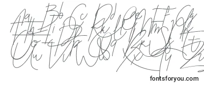 Überblick über die Schriftart Blenheim Signature v2