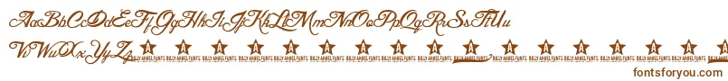 BLESD     Font – Brown Fonts on White Background