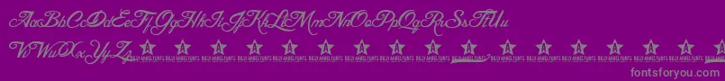 BLESD     Font – Gray Fonts on Purple Background