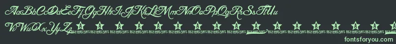 BLESD     Font – Green Fonts on Black Background