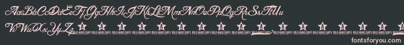 BLESD     Font – Pink Fonts on Black Background