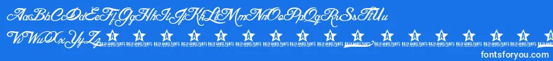 BLESD     Font – White Fonts on Blue Background