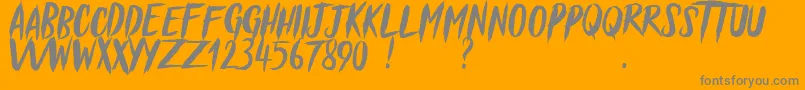 Blessed Believer   Demo Font – Gray Fonts on Orange Background