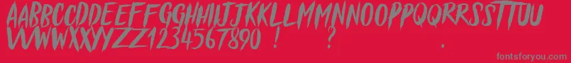 Blessed Believer   Demo Font – Gray Fonts on Red Background