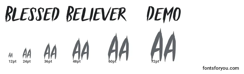 Blessed Believer   Demo Font Sizes