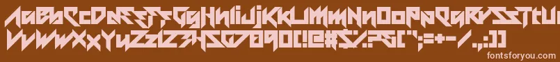 Blessings of Babylon Font – Pink Fonts on Brown Background