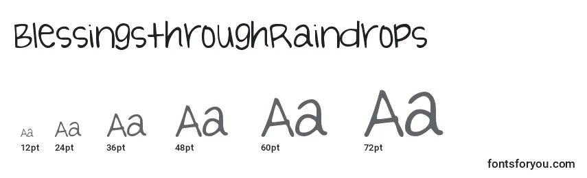 BlessingsthroughRaindrops (121588) Font Sizes