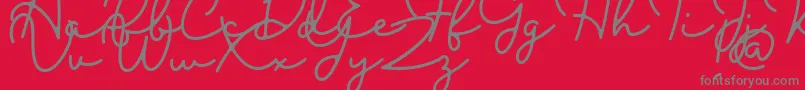 フォントBlesson – 赤い背景に灰色の文字