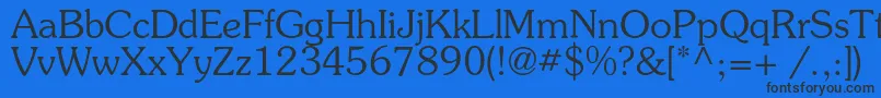 Souvenirc Font – Black Fonts on Blue Background